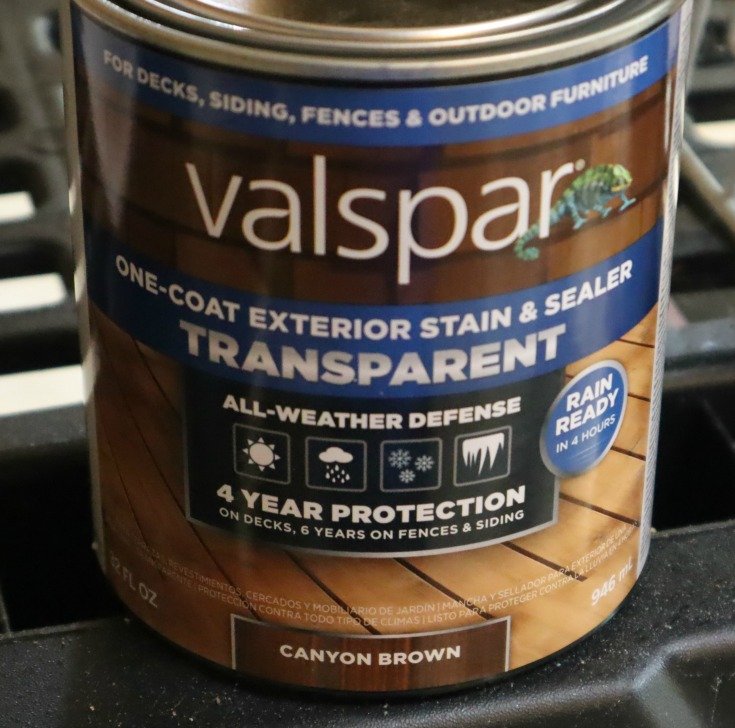 image of quart of valspar wood stain